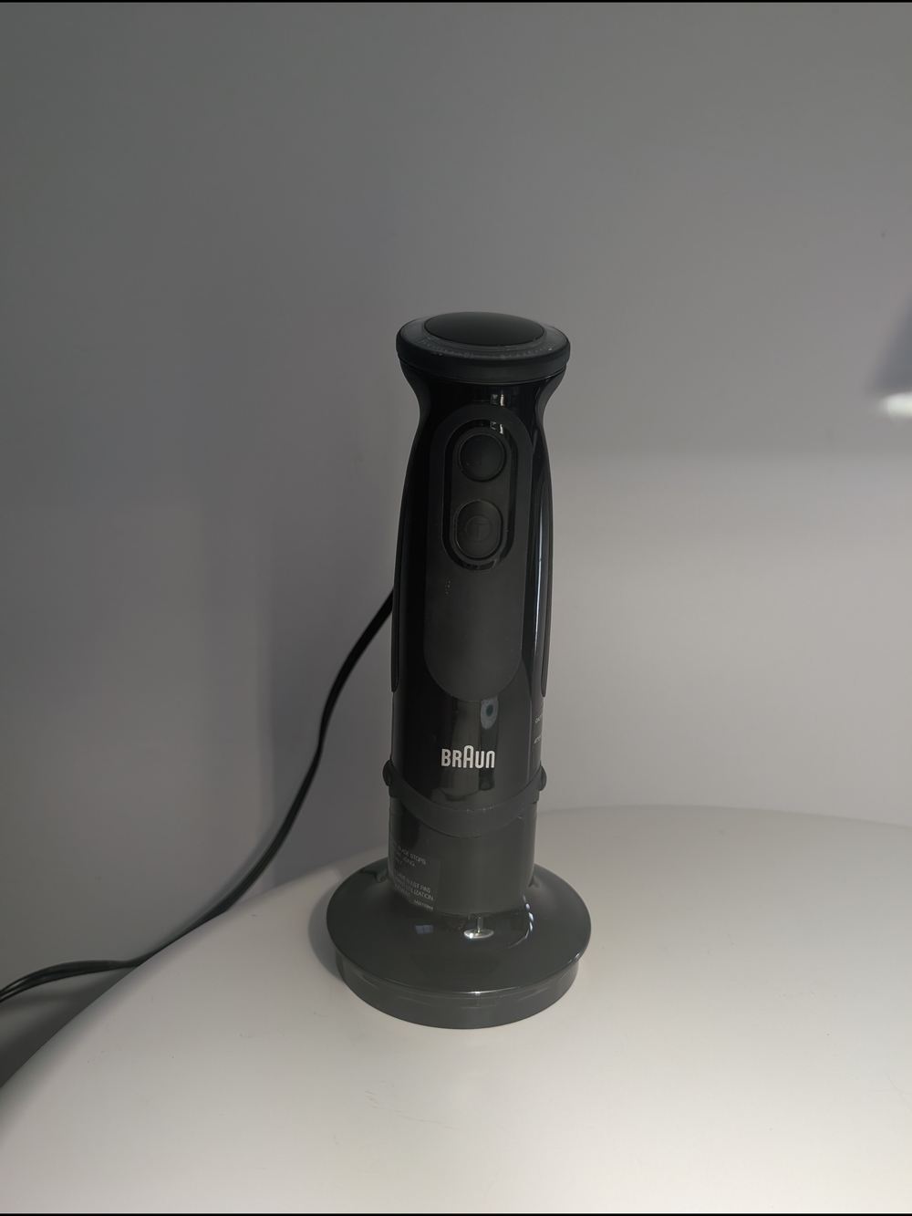 Braun Black Handheld Immersion Blender - Compact Electric Mixer